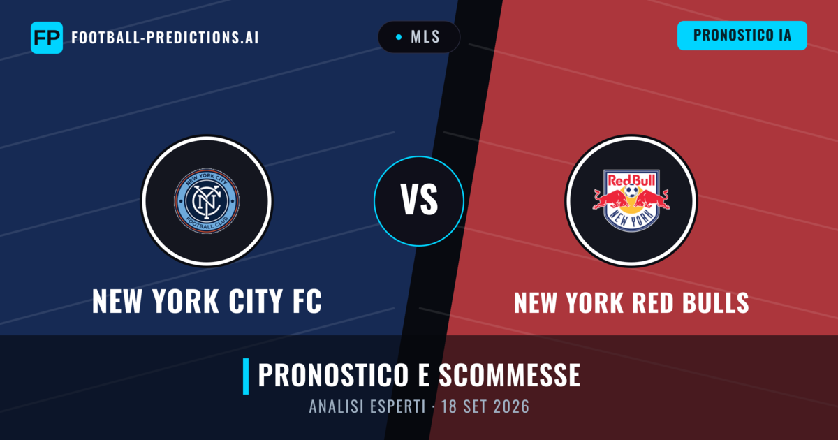 New York City FC vs New York Red Bulls — pronostico e anteprima del match