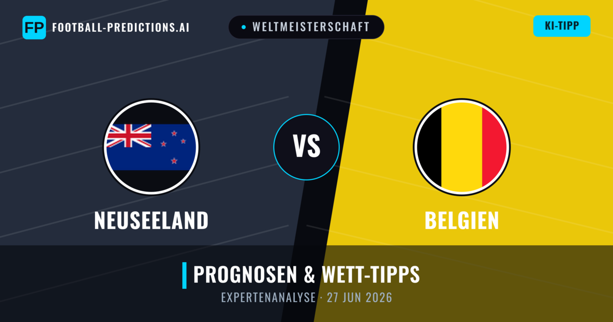 Neuseeland vs Belgien — Prognose und Spielvorschau