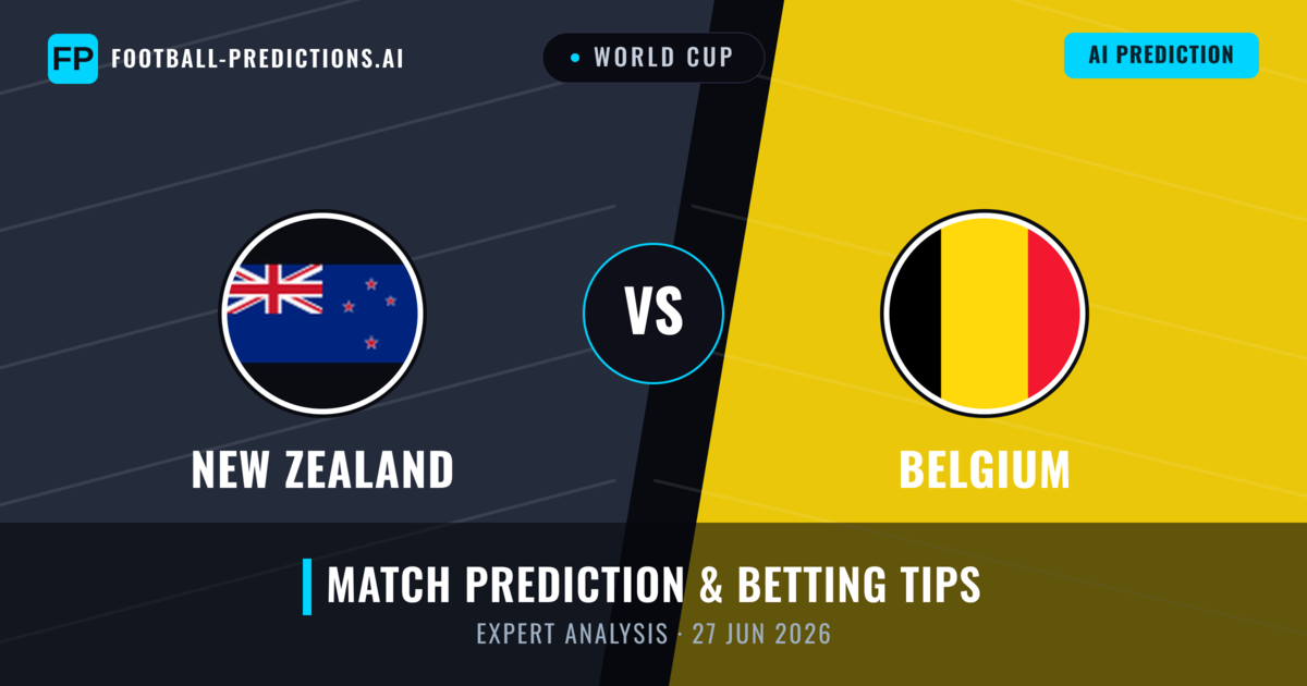 New Zealand vs Belgium — match prediction & preview