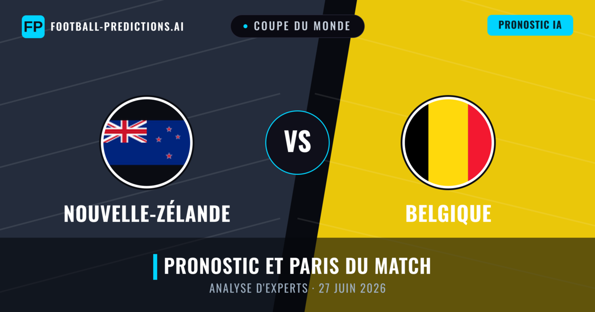 Nouvelle-Zélande vs Belgique — pronostic et avant-match