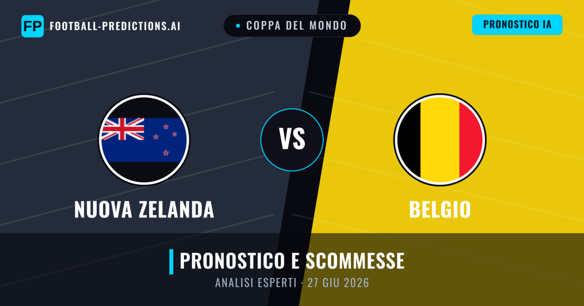 Nuova Zelanda vs Belgio — pronostico e anteprima del match