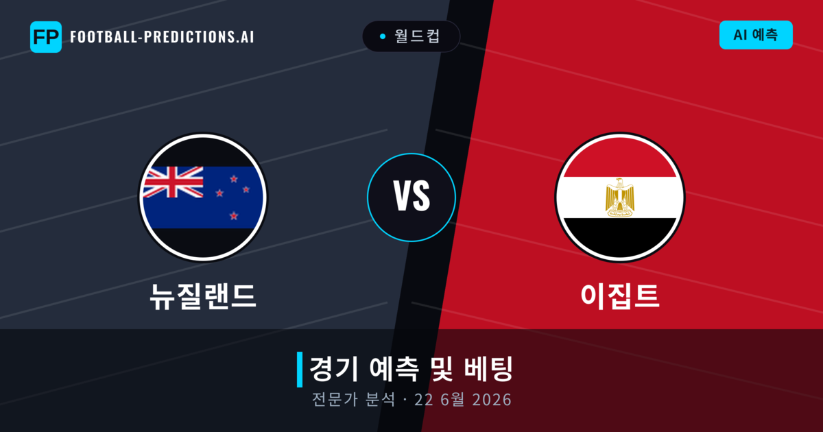 뉴질랜드 대 이집트 — 경기 예측 및 프리뷰