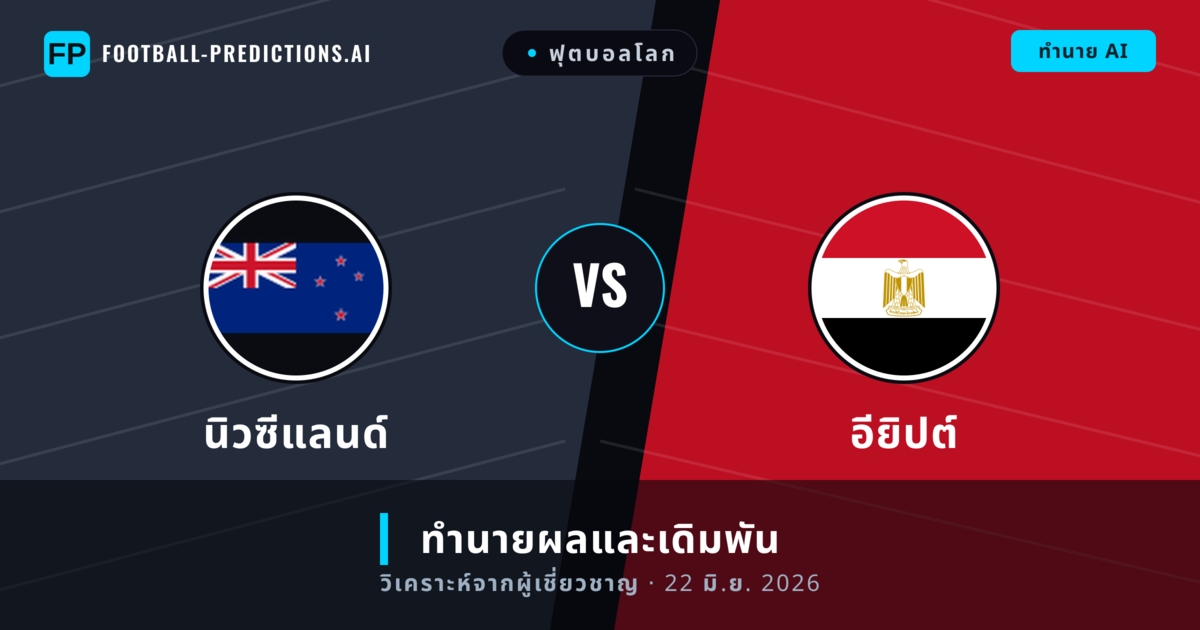นิวซีแลนด์ พบ อียิปต์ — ทำนายผลและพรีวิวการแข่งขัน