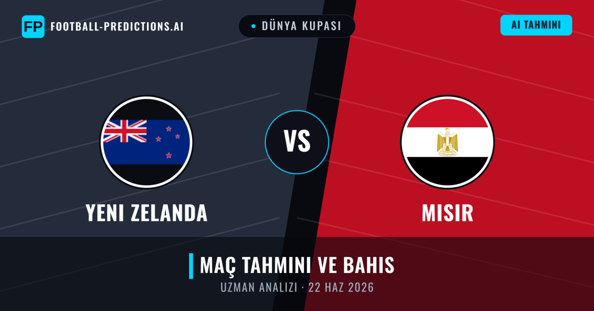 Yeni Zelanda - Mısır — maç tahmini ve önizleme
