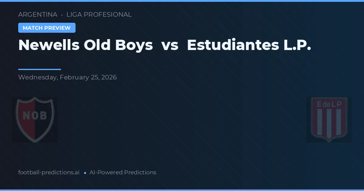 뉴웰스 올드 보이즈 대 에스투디안테스 엘 페르남부쿠 — 경기 예측 및 프리뷰