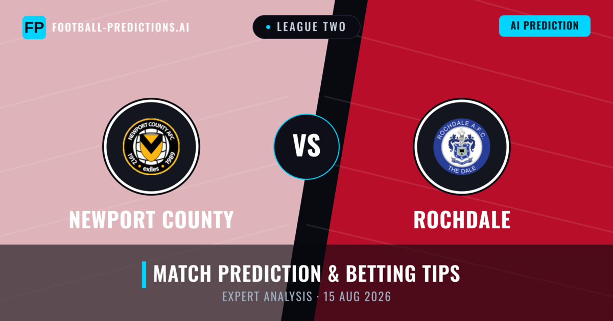 Newport County vs Rochdale — match prediction & preview