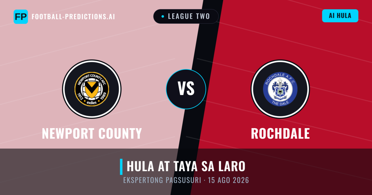 Newport County vs Rochdale — hula at preview ng laban