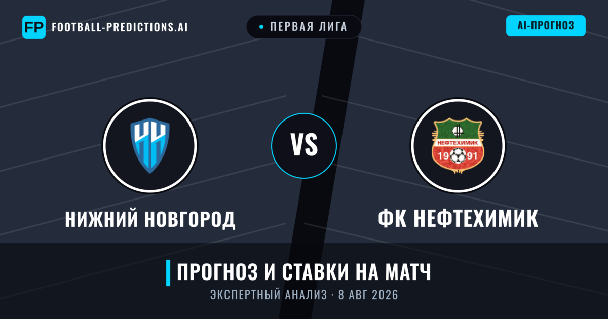 Нижний Новгород – ФК Нефтехимик — прогноз и превью матча