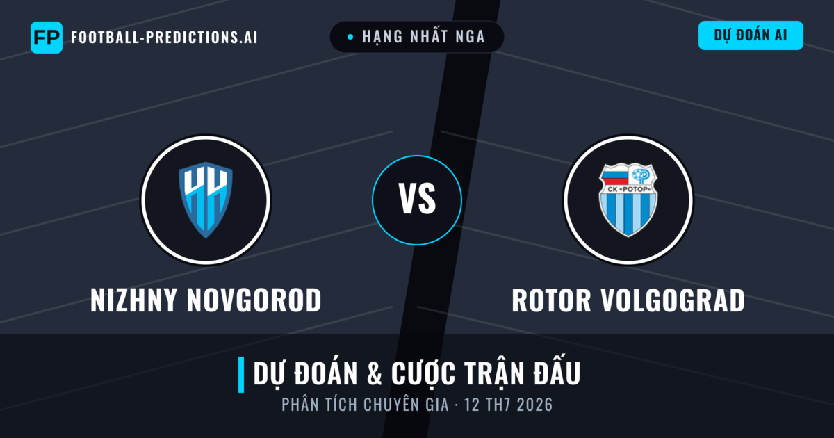 Nizhny Novgorod vs Rotor Volgograd — dự đoán và xem trước trận đấu