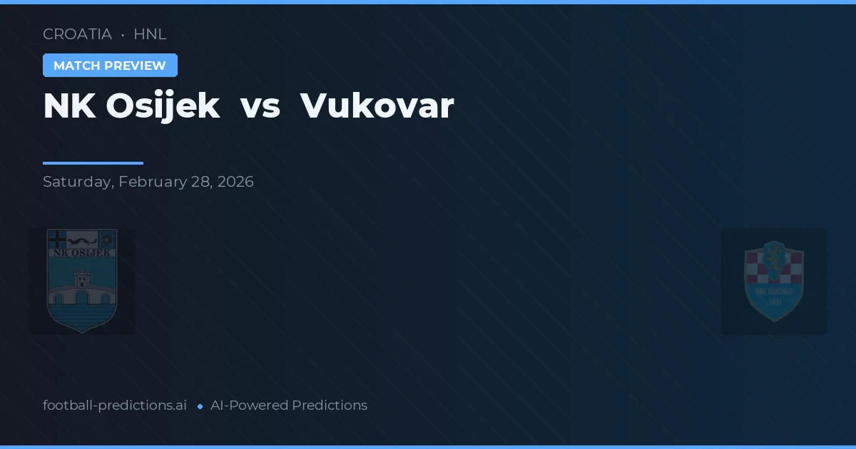 NK Osijek vs Vukovar — hula at preview ng laban
