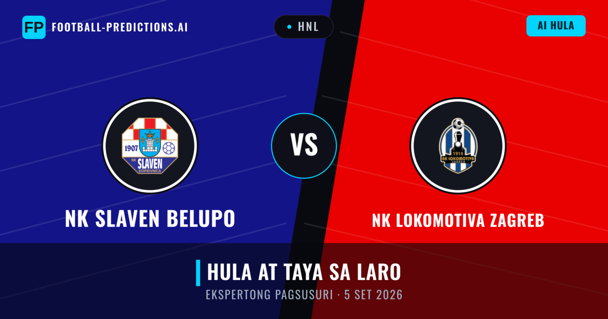 NK Slaven Belupo vs NK Lokomotiva Zagreb — hula at preview ng laban