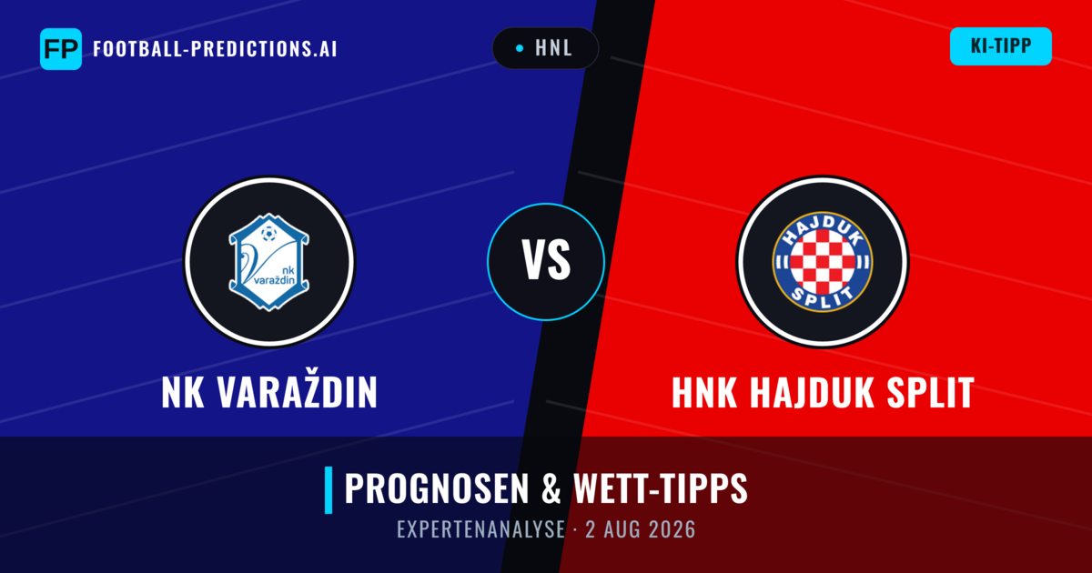 NK Varaždin vs HNK Hajduk Split — Prognose und Spielvorschau