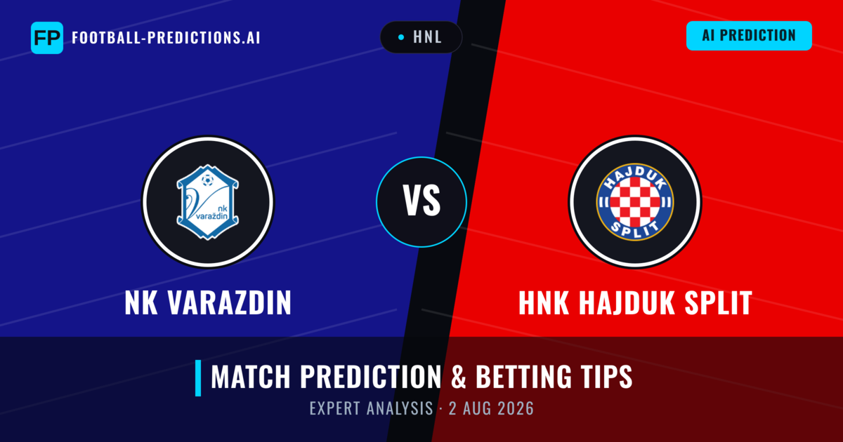 NK Varazdin vs HNK Hajduk Split — match prediction & preview