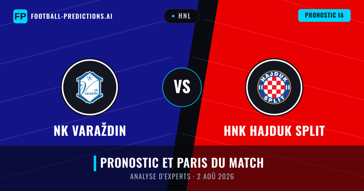 NK Varaždin vs HNK Hajduk Split — pronostic et avant-match