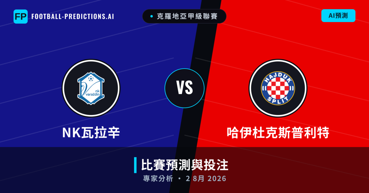 NK瓦拉辛 vs 哈伊杜克斯普利特 — 比赛预测和前瞻