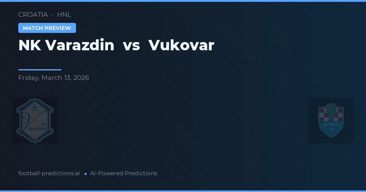 NK Varaždin vs Vukovar — prediksi dan pratinjau pertandingan