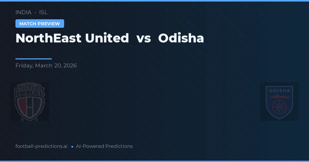NorthEast United vs Odisha — hula at preview ng laban