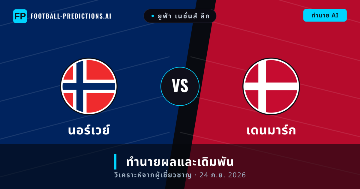 นอร์เวย์ พบ เดนมาร์ก — ทำนายผลและพรีวิวการแข่งขัน