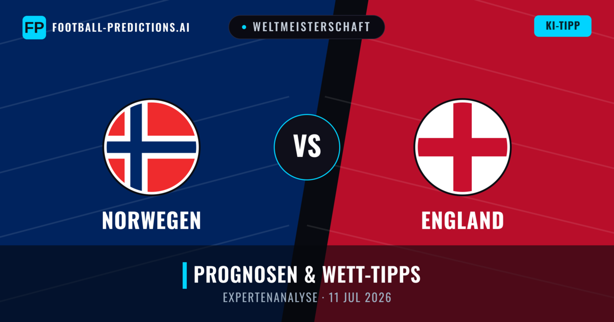 Norwegen vs England — Prognose und Spielvorschau
