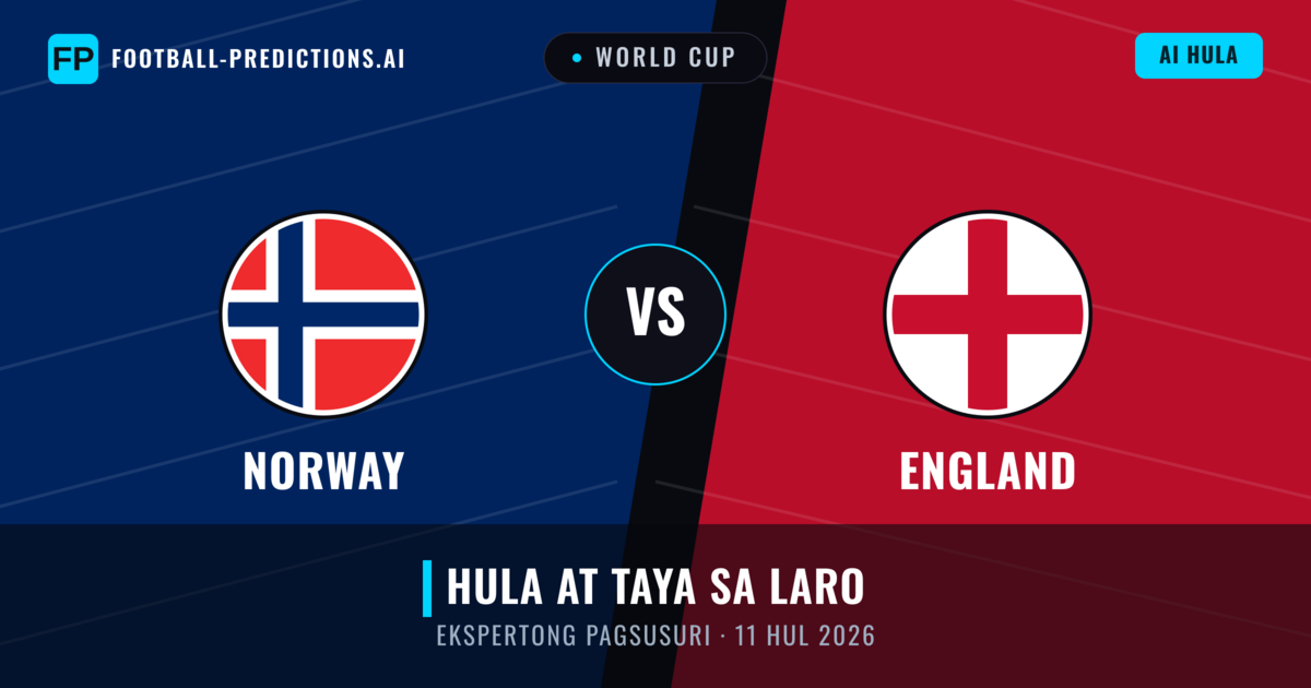 Norway vs England — hula at preview ng laban
