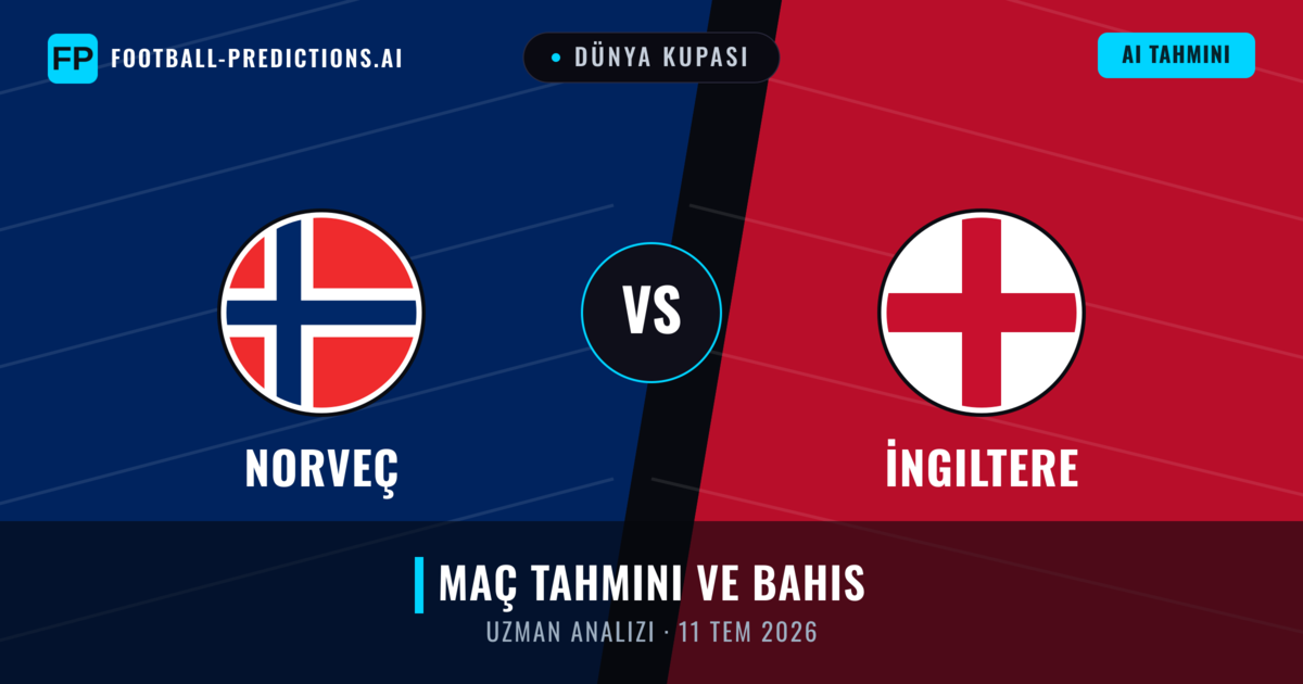 Norveç - İngiltere — maç tahmini ve önizleme