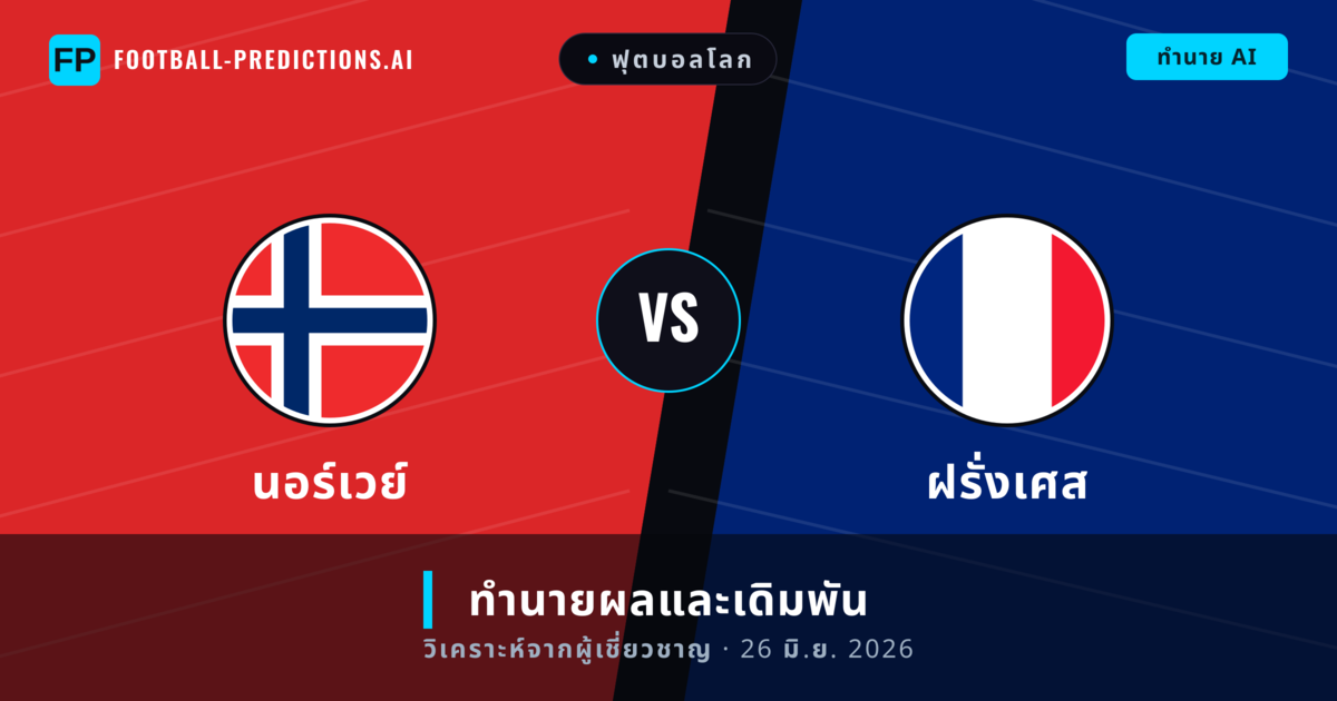 นอร์เวย์ พบ ฝรั่งเศส — ทำนายผลและพรีวิวการแข่งขัน