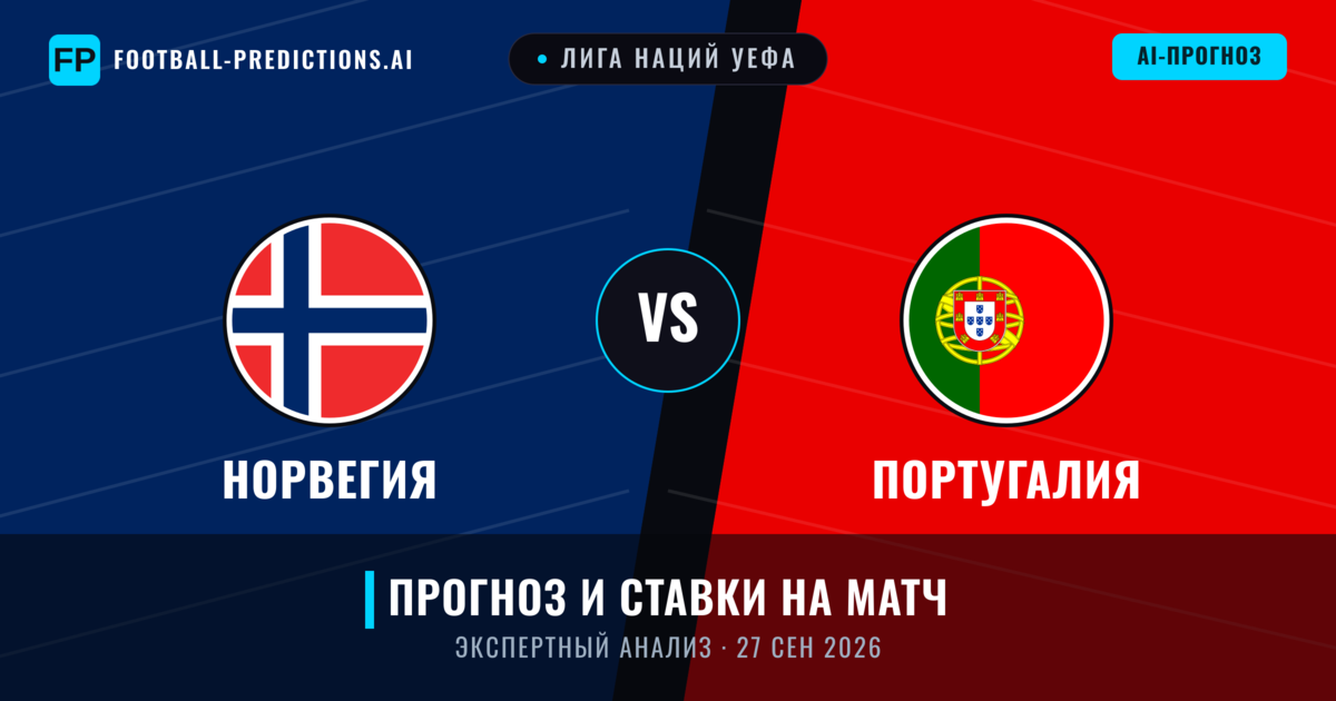 Норвегия – Португалия — прогноз и превью матча