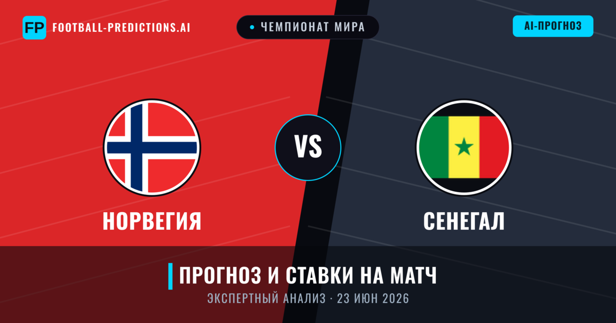 Норвегия – Сенегал — прогноз и превью матча