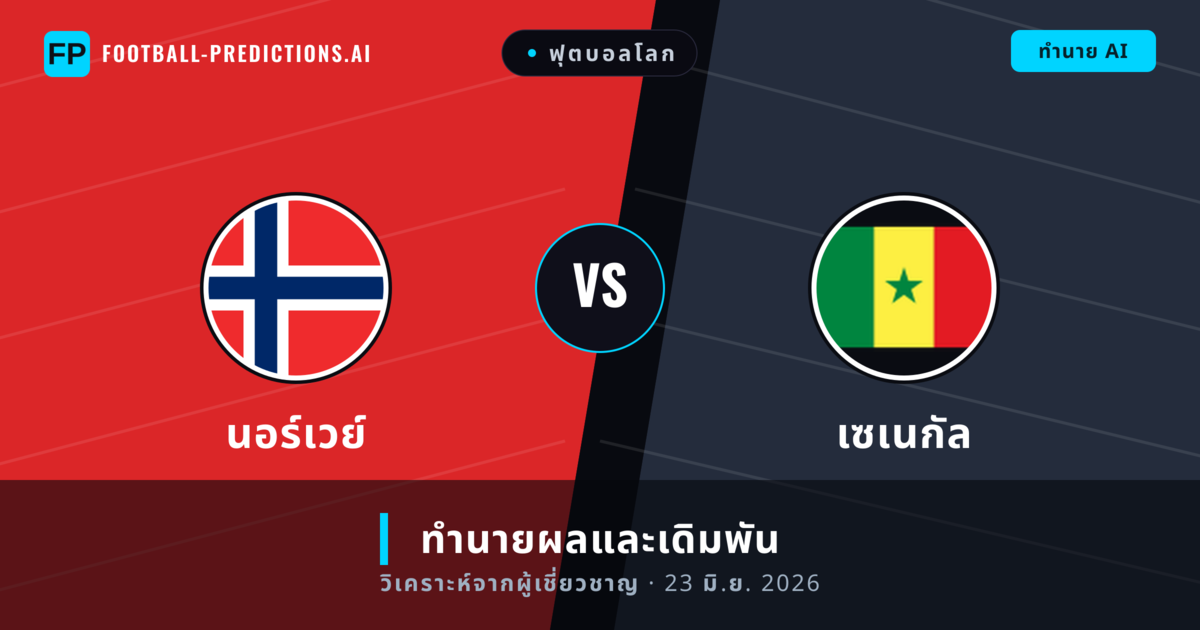 นอร์เวย์ พบ เซเนกัล — ทำนายผลและพรีวิวการแข่งขัน