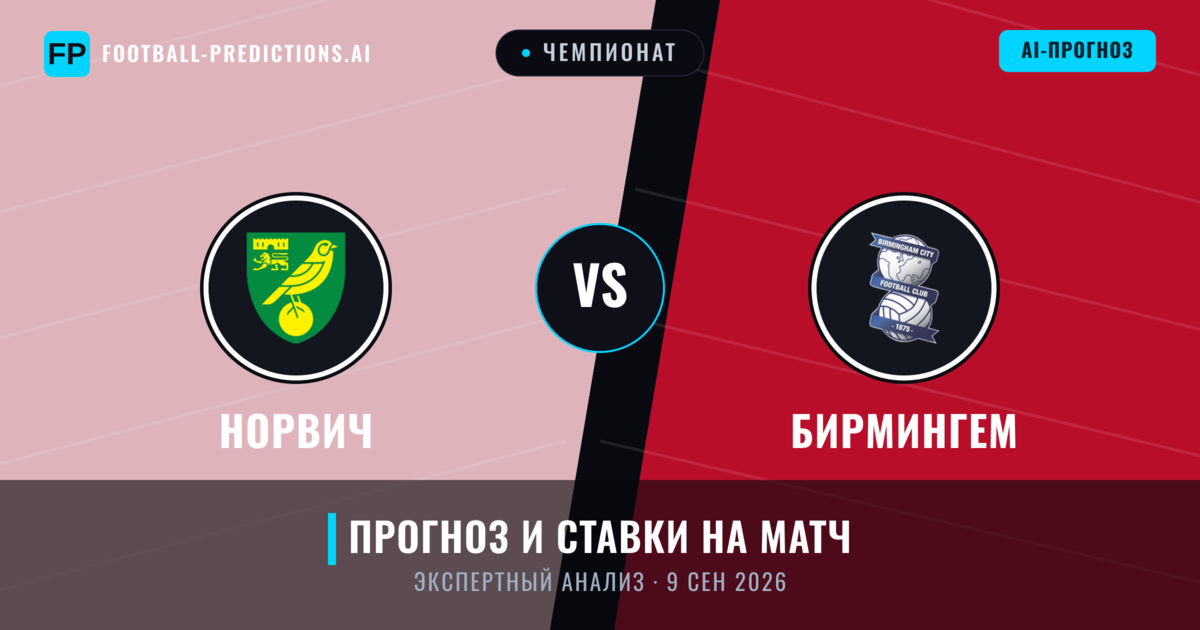 Норвич – Бирмингем — прогноз и превью матча