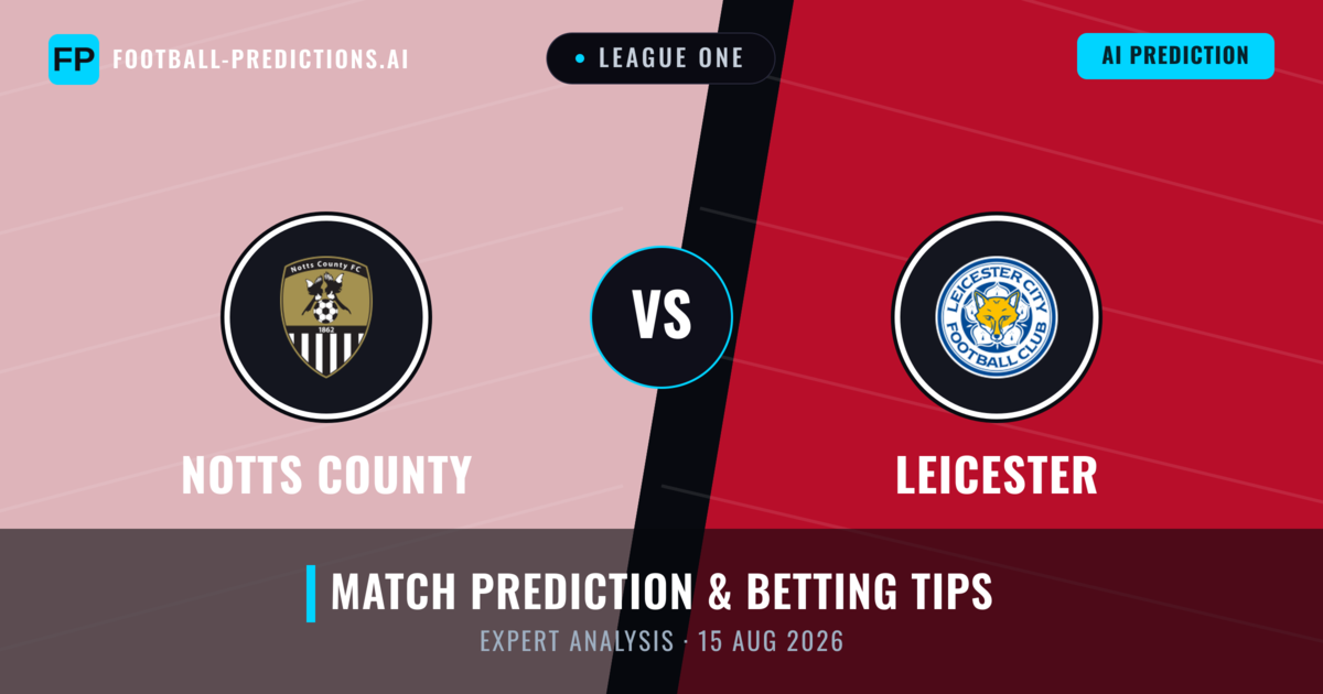 Notts County vs Leicester — match prediction & preview