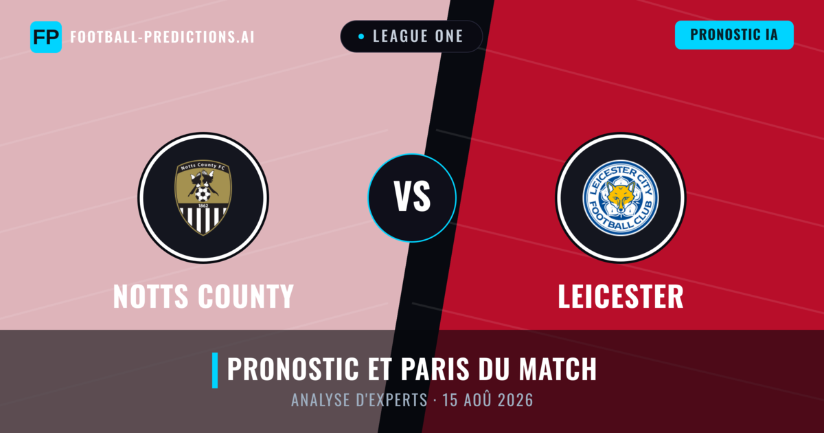 Notts County vs Leicester — pronostic et avant-match