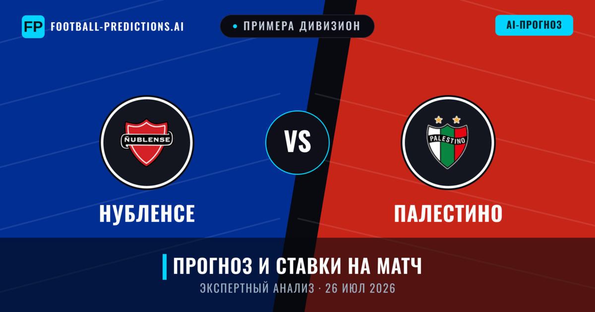 Нубленсе – Палестино — прогноз и превью матча