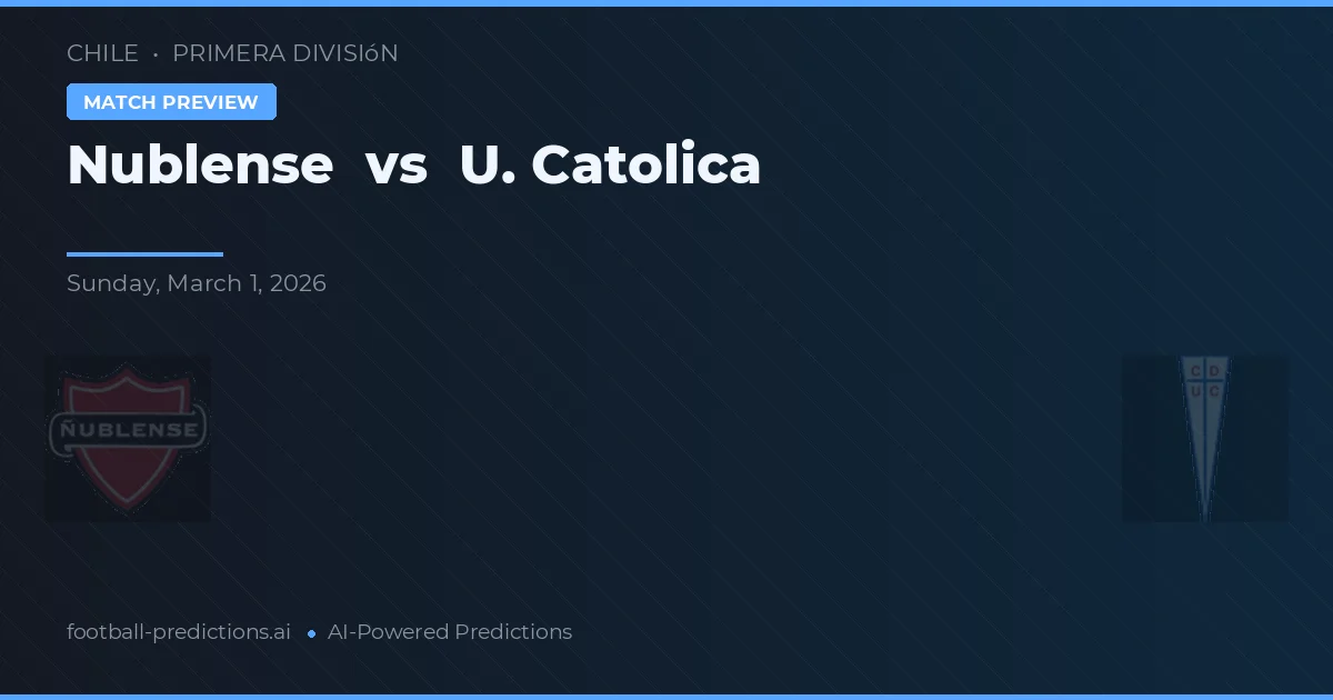 Nublense vs U. Catolica — match prediction & preview