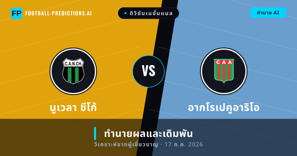 นูเวลา ชีโก้ พบ อากโรเปคูอาริโอ — ทำนายผลและพรีวิวการแข่งขัน