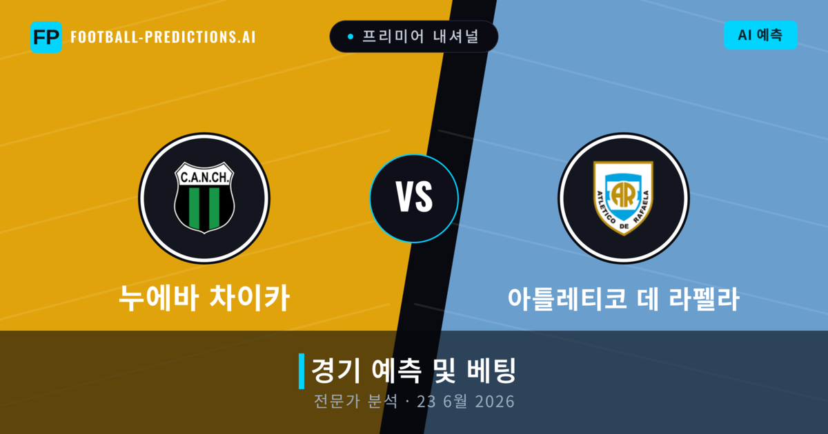 누에바 차이카 대 아틀레티코 데 라펠라 — 경기 예측 및 프리뷰