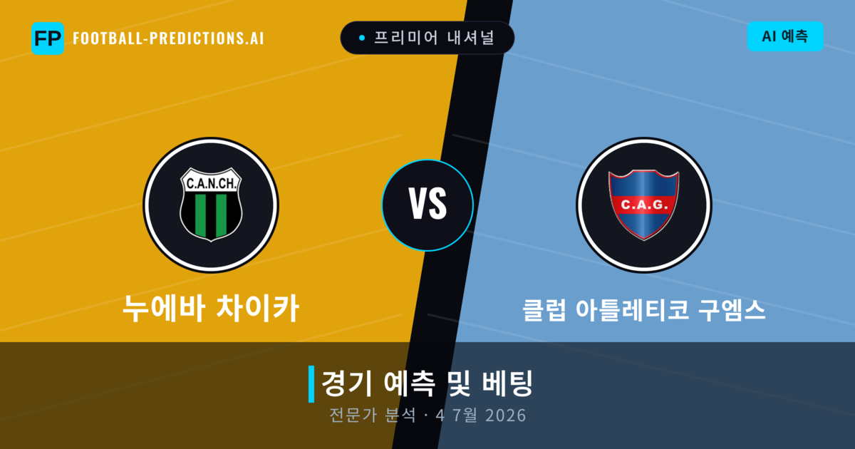 누에바 차이카 대 클럽 아틀레티코 구엠스 — 경기 예측 및 프리뷰