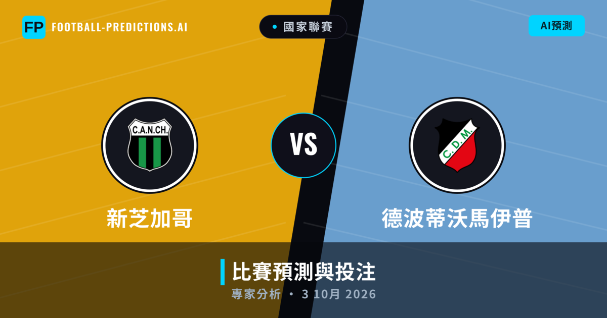 新芝加哥 vs 德波蒂沃馬伊普 — 比赛预测和前瞻