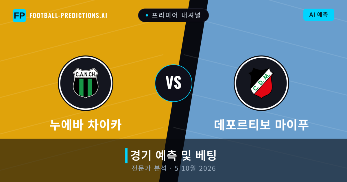 누에바 차이카 대 데포르티보 마이푸 — 경기 예측 및 프리뷰