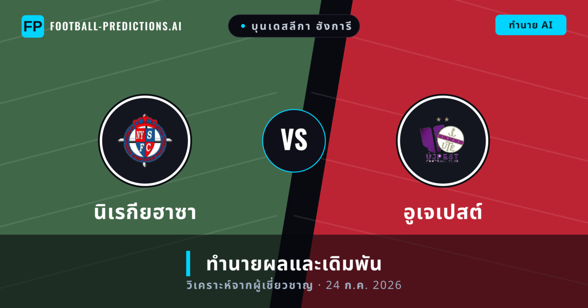 นิเรกียฮาซา พบ อูเจเปสต์ — ทำนายผลและพรีวิวการแข่งขัน