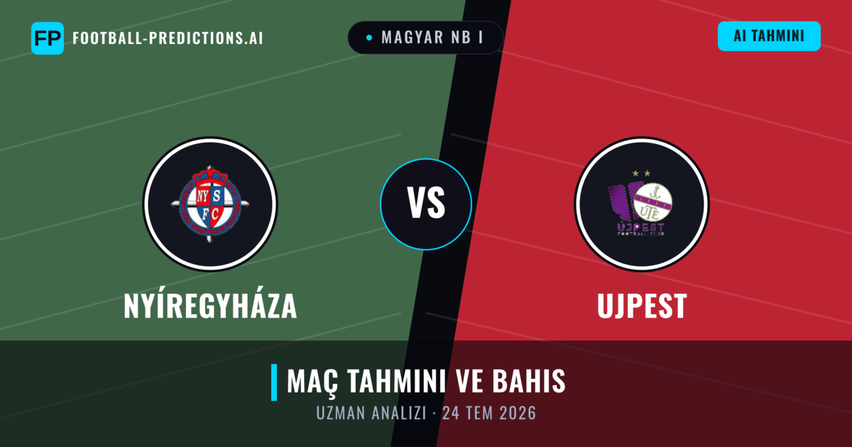 Nyíregyháza - Ujpest — maç tahmini ve önizleme