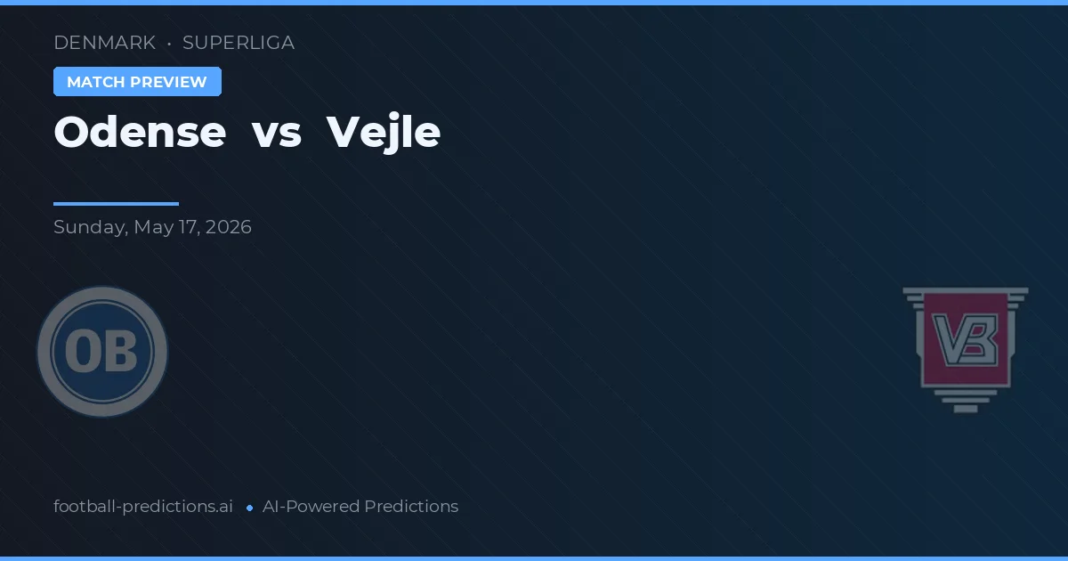 Odense BK vs Vejle — prediksi dan pratinjau pertandingan
