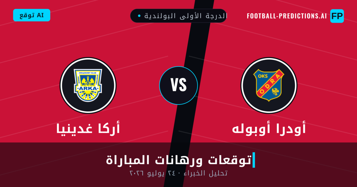 أودرا أوبوله ضد أركا غدينيا — توقعات ومعاينة المباراة