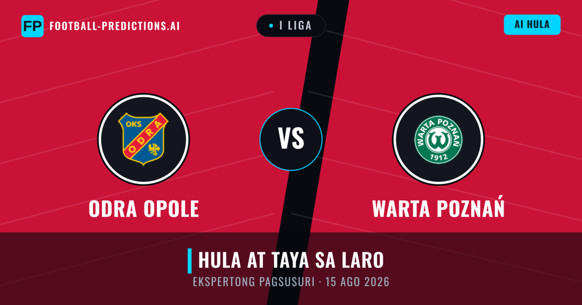 Odra Opole vs Warta Poznań — hula at preview ng laban