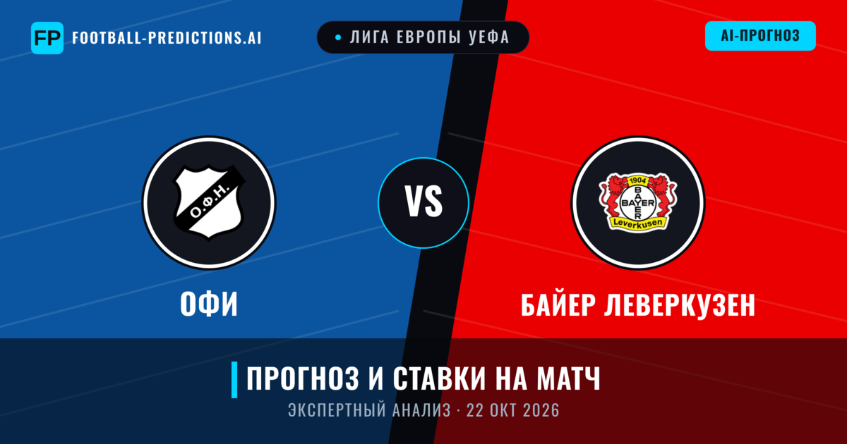 ОФИ – Байер Леверкузен — прогноз и превью матча