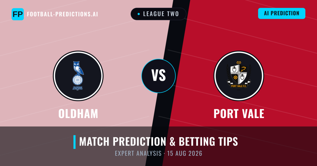 Oldham vs Port Vale — match prediction & preview