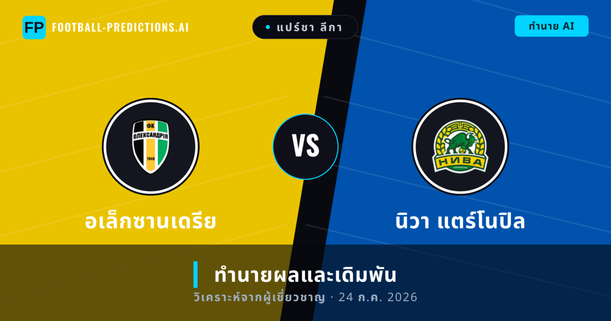 อเล็กซานเดรีย พบ นิวา แตร์โนปิล — ทำนายผลและพรีวิวการแข่งขัน
