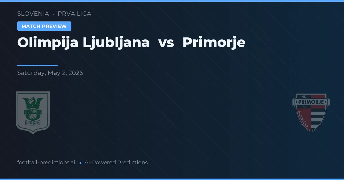 Olimpija Lubiana vs Primorje preview
