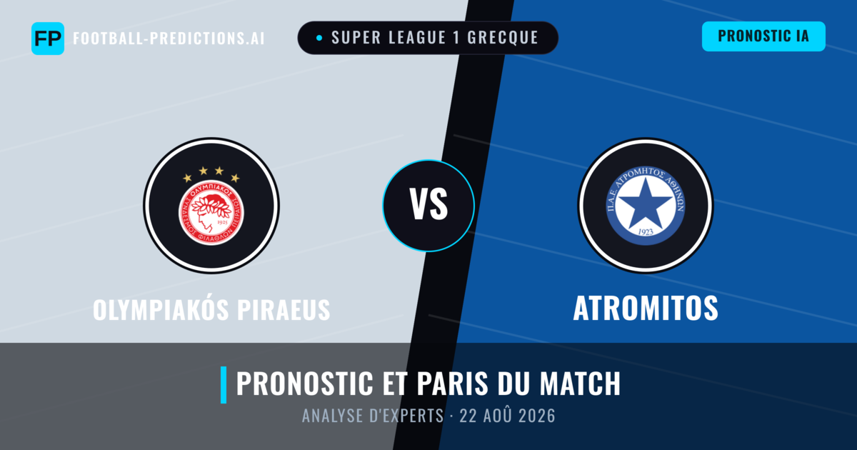 Olympiakós Piraeus vs Atromitos — pronostic et avant-match