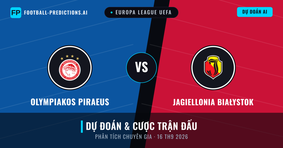 Olympiakos Piraeus vs Jagiellonia Białystok — dự đoán và xem trước trận đấu